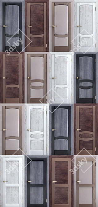 Elegant Doors for Bella Cosa 3D model image 1