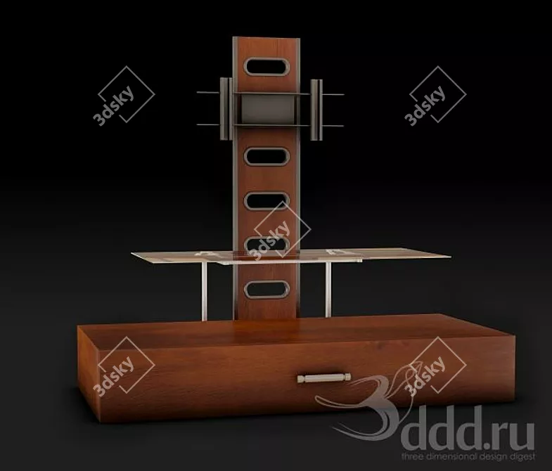 Sleek TV Stand for Modern Homes 3D model image 1