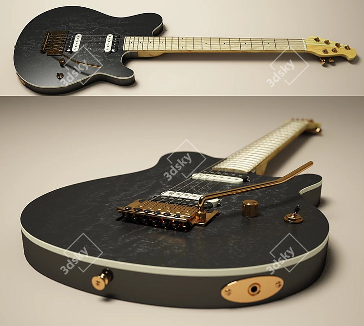 Electric Guitar MM-1F: Played by Van Halen 3D model image 1