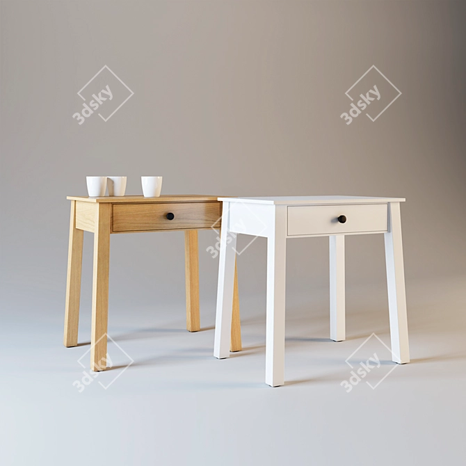 Modern Coffee Table: 400x600x600, Materials & Texture 3D model image 1