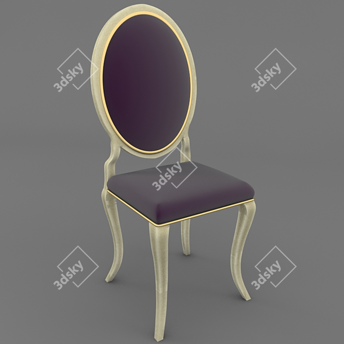 Custom Classic Chair - Timeless Elegance 3D model image 1