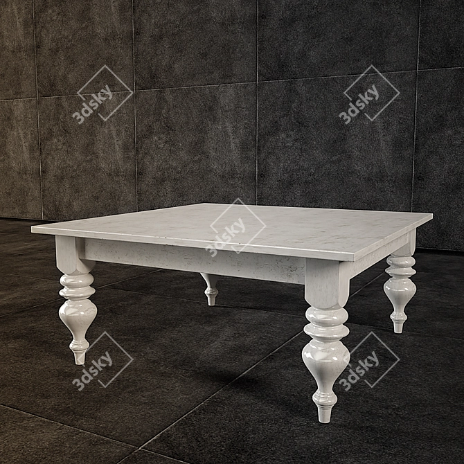 Classic 1x1 Coffee Table 3D model image 1