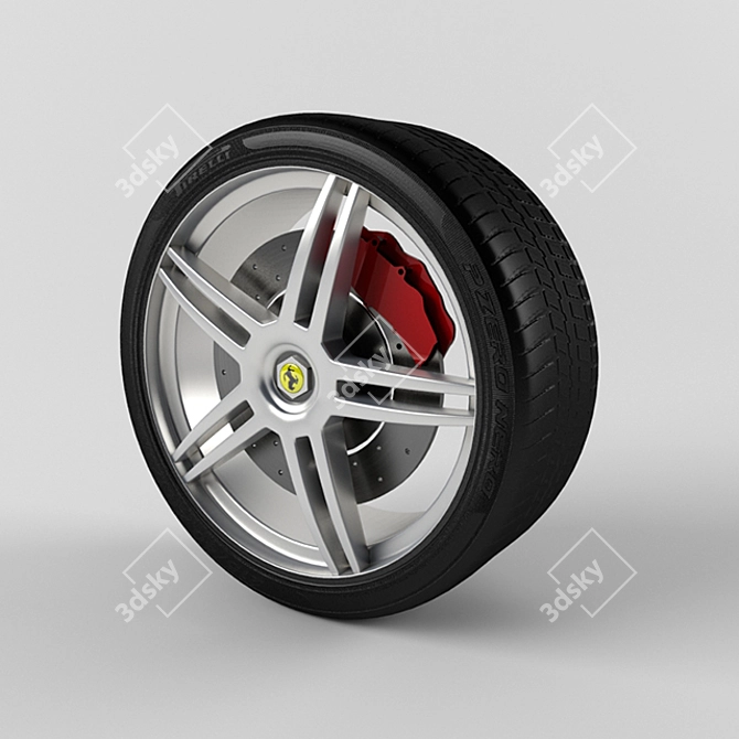Ferrari Wheel Model 3D model image 1