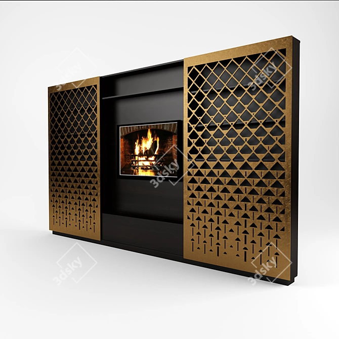 Sleek Finnish Cabinet 3D model image 1