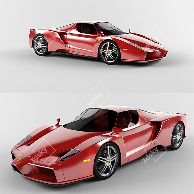 High-Poly Ferrari Enzo Model 3D model image 1