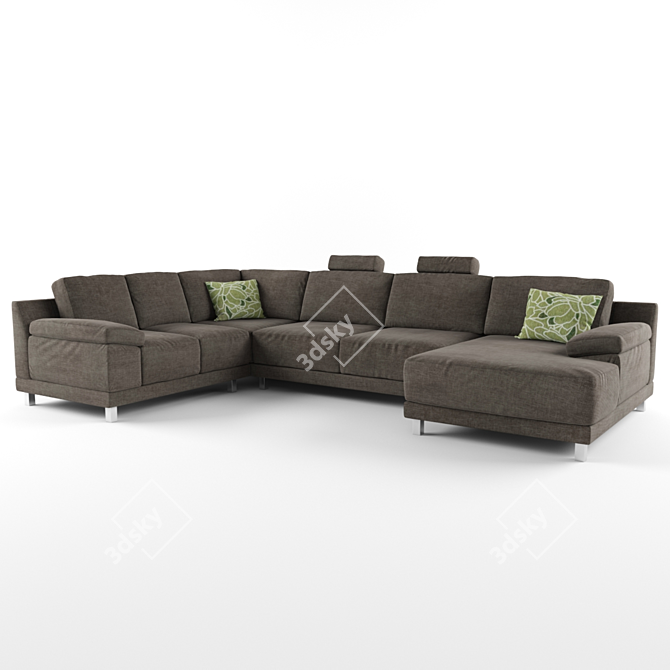 Versatile Modular Sofa: Nautilus 3D model image 1