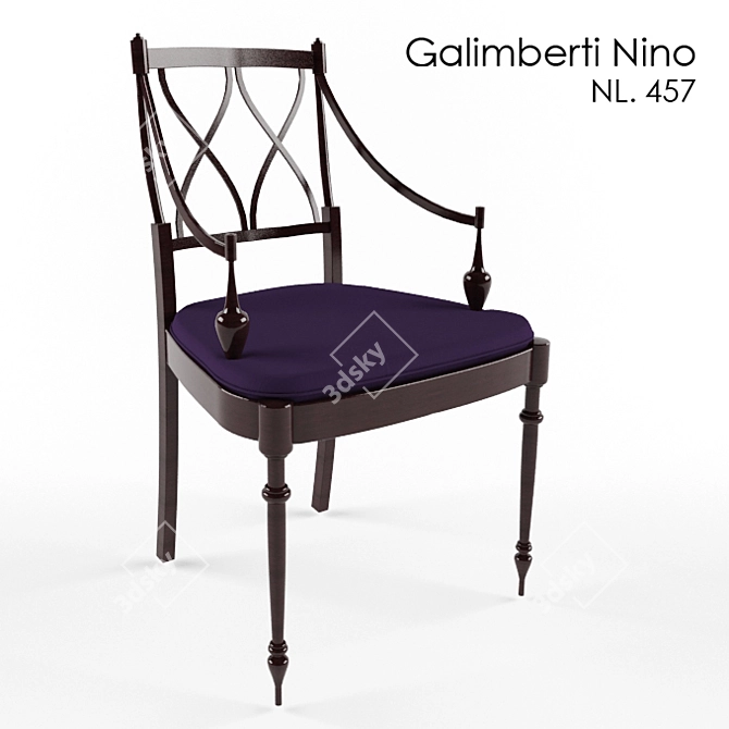 Galimberti Nino Chair: Elegant and Compact 3D model image 1