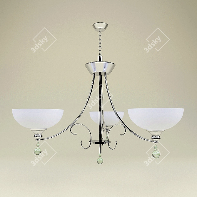 Elegant Knubbe Pendant Light 3D model image 1