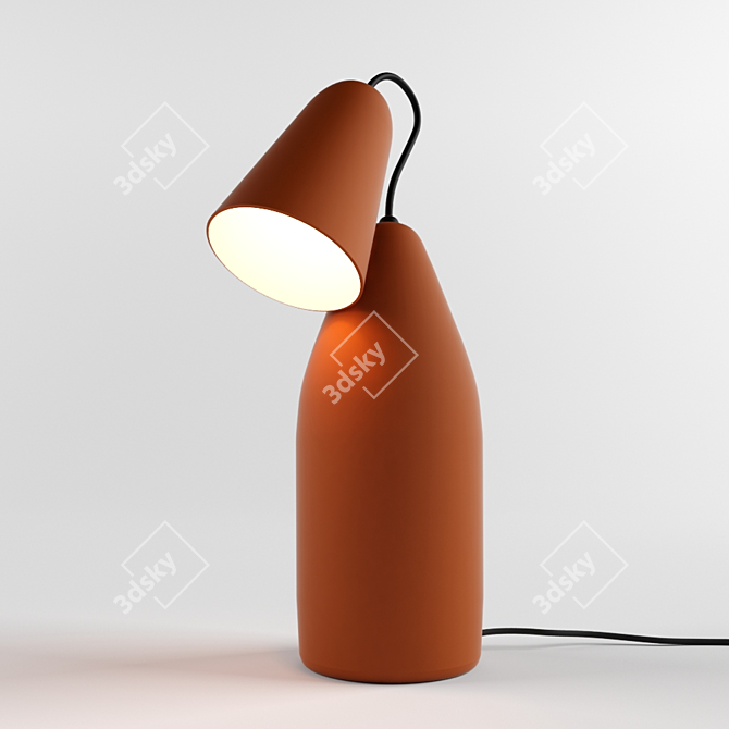 Plastic Table Lamp 3D model image 1
