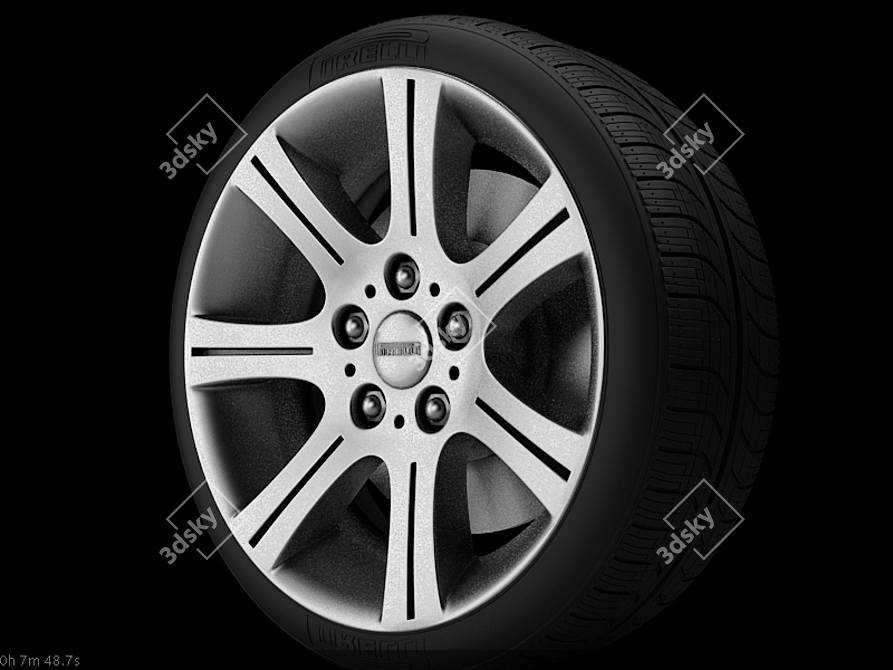 Sleek Firelli Wheels: Superior Performance 3D model image 1