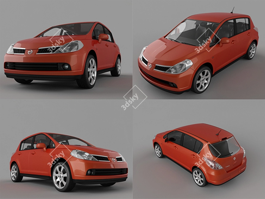 Nissan Tiida: 3D Model 3D model image 1