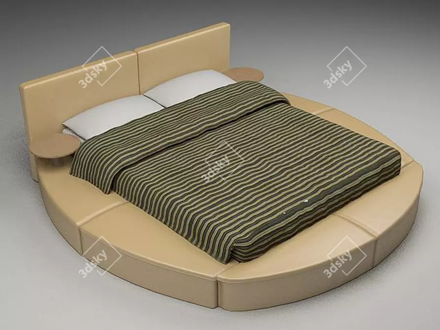 Spacious Double Bed - 2.6m x 2.5m 3D model image 1