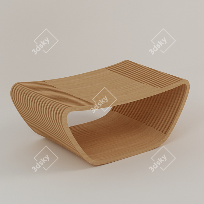 Modern Vray Hula Chair 3D model image 1