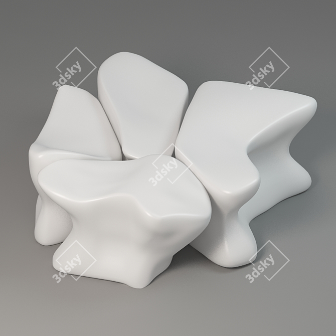 Zaha Hadid Luminaire Nekton: Innovative Design in VRay 3D model image 1