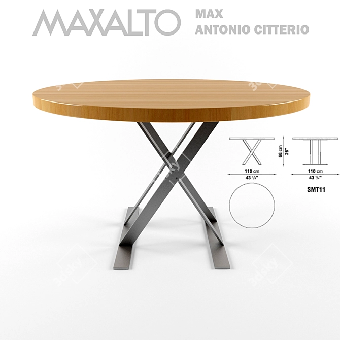 MAXALTO MAX Tables by Antonio Citterio 3D model image 1