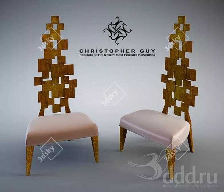 Luxurious Christopher Guy Chair 3D model image 1