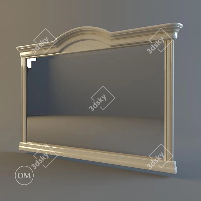 Floriana Beige Mirror 3D model image 1