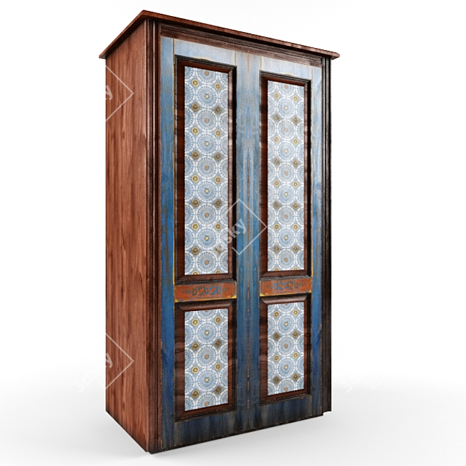 Exquisite Moroccan Wardrobe 3D model image 1