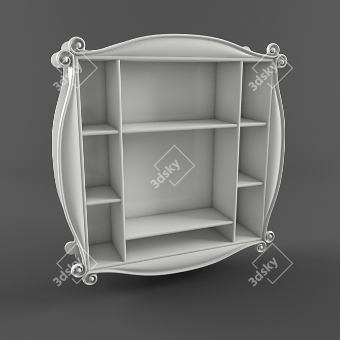 Floating Bookshelf 3D model image 1