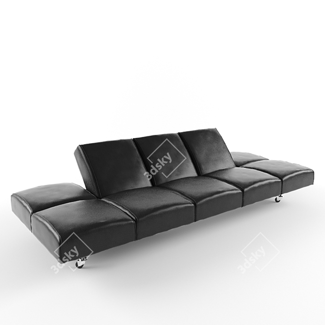 Convertible Sofa: Perfect Comfort 3D model image 1