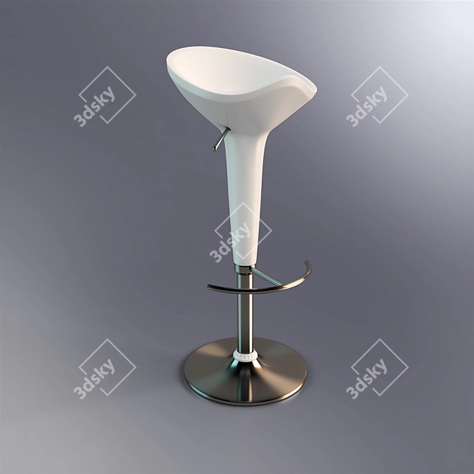 Adjustable Height Bar Chair 3D model image 1