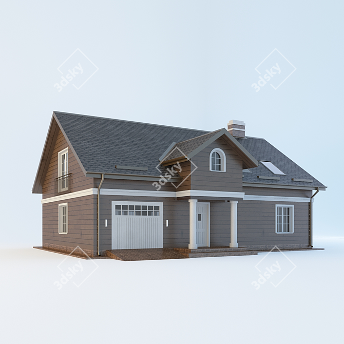 Cozy Cottage Retreat 3D model image 1