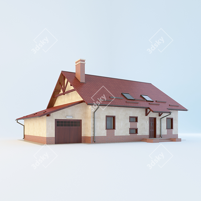 Title: Ready-to-Build Cottage 3D model image 1