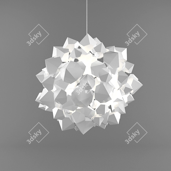 Minimalist NaCl Pendant Light 3D model image 1