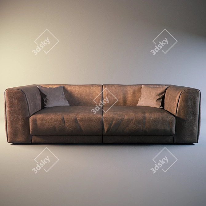 Modern Minimalistic Baxter Rafael Sofa 3D model image 1