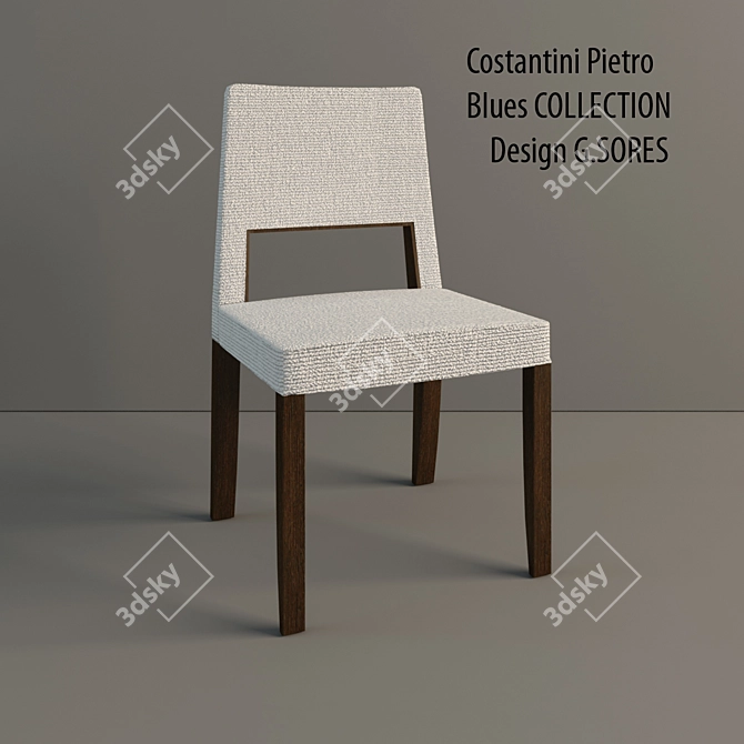 Elegant Blues Design by Costantini Pietro 3D model image 1