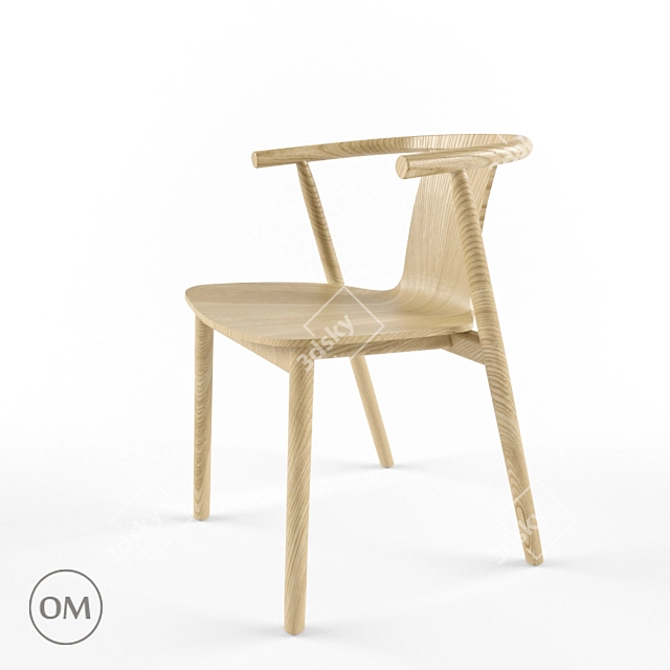 Zen Comfort Chair 3D model image 1