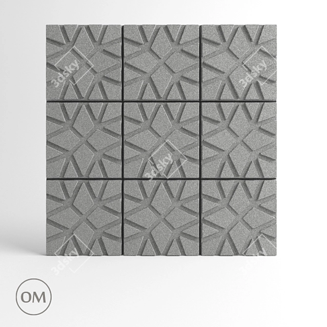 OM Acoustic Panel: Enhancing Soundwaves 3D model image 1