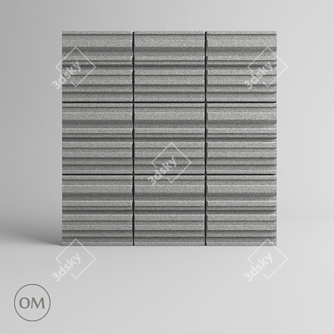 OM Acoustic Panel by OFFECCT - Soundwave Solution 3D model image 1