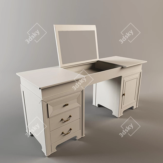 Tonin Casa Glamour Vanity Table 3D model image 1
