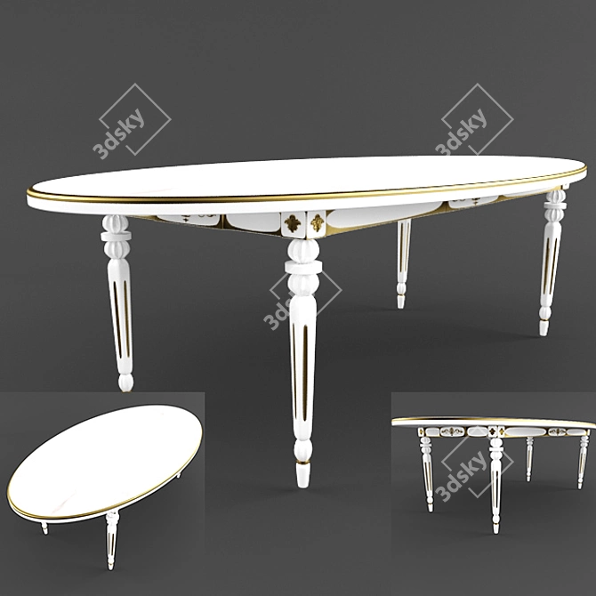 Versatile Folding Table 3D model image 1