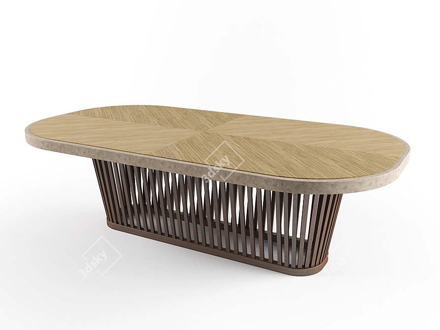 Ulivi Menfis Luxury Dining Table 3D model image 1