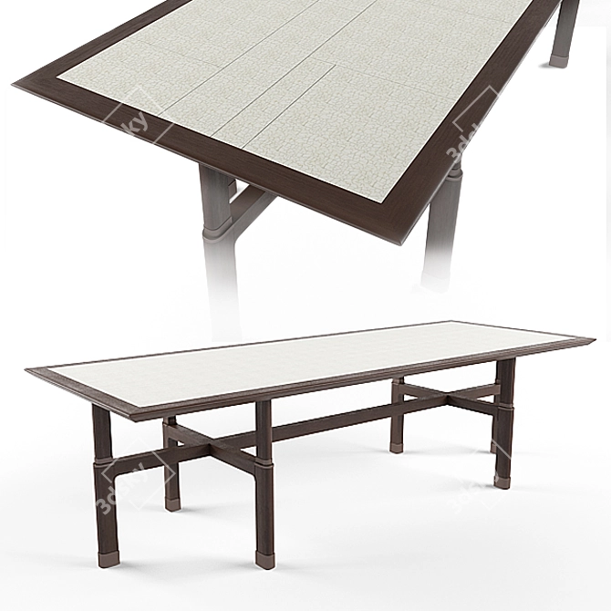 Giorgetti Yli: Exquisite Italian Table 3D model image 1