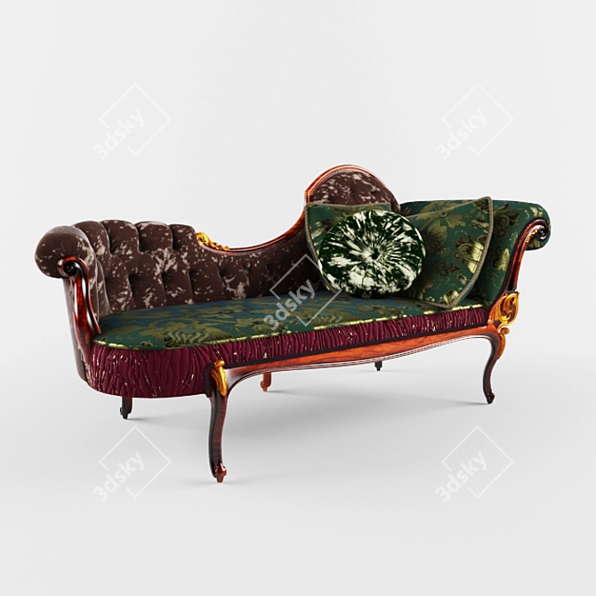 Elegant Rampoldi Banquette 3D model image 1