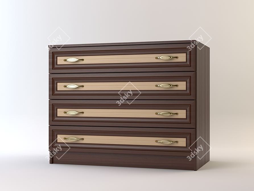 Modern Dresser - Contemporary Storage Solution 3D model image 1