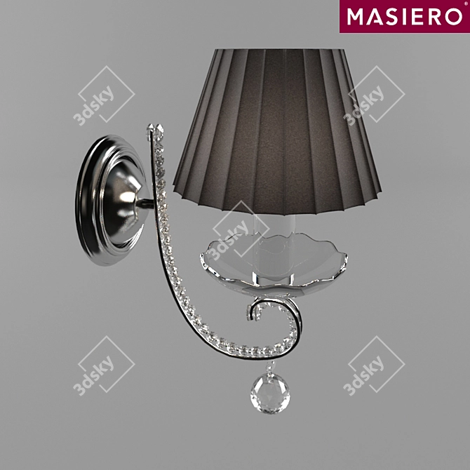 Emme Pi Light Crystal Wall Sconce 3D model image 1