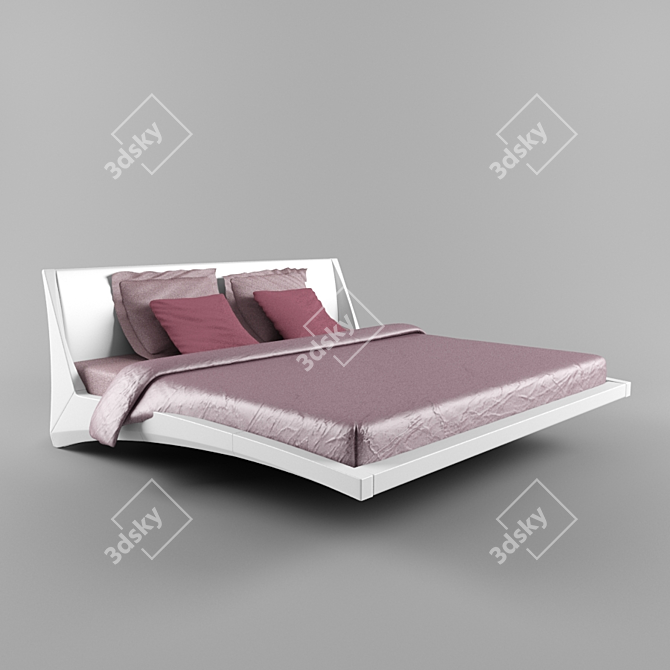 Cattelan Italia Dylan Bed: Italian Elegance for Your Bedroom 3D model image 1