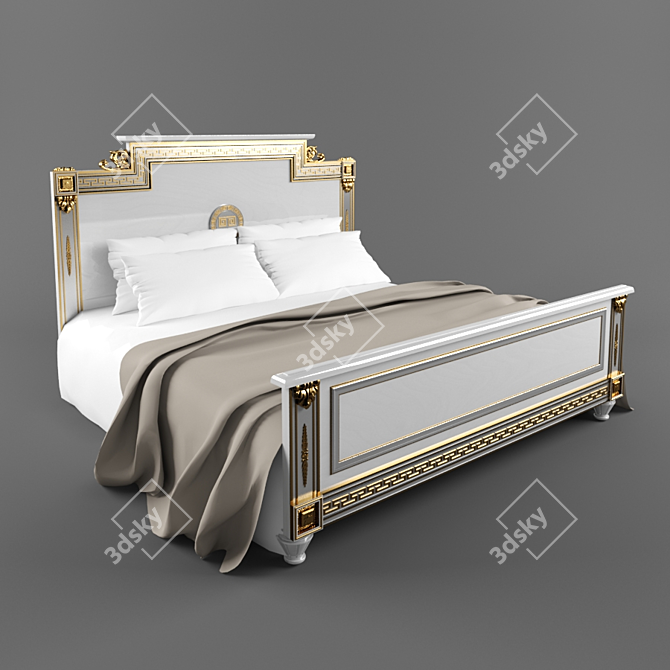 Arredo Classic Liberty Bed: Elegant Italian Design 3D model image 1