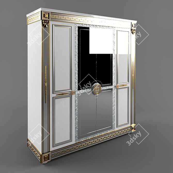 Arredo Classic Liberty Wardrobe 3D model image 1