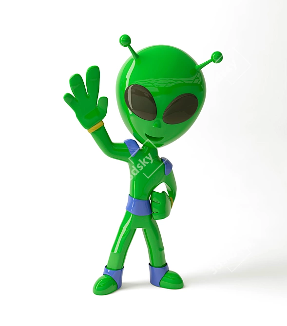 Alien Figurine: E.T. the Extra-Terrestrial 3D model image 1