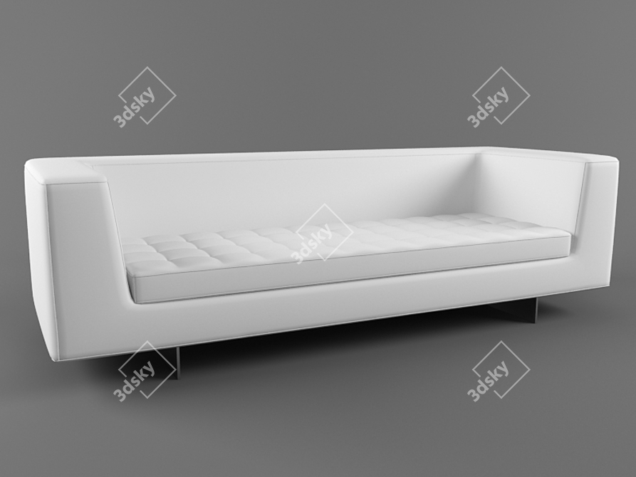 Elegant Alivar Sofa 3D model image 1