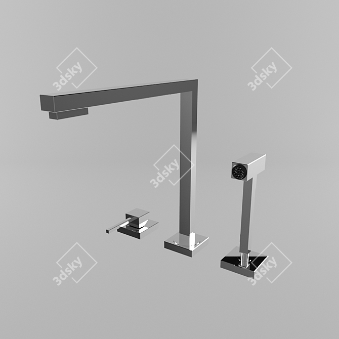 GESSI Minimo: Stylish and Compact Faucet 3D model image 1