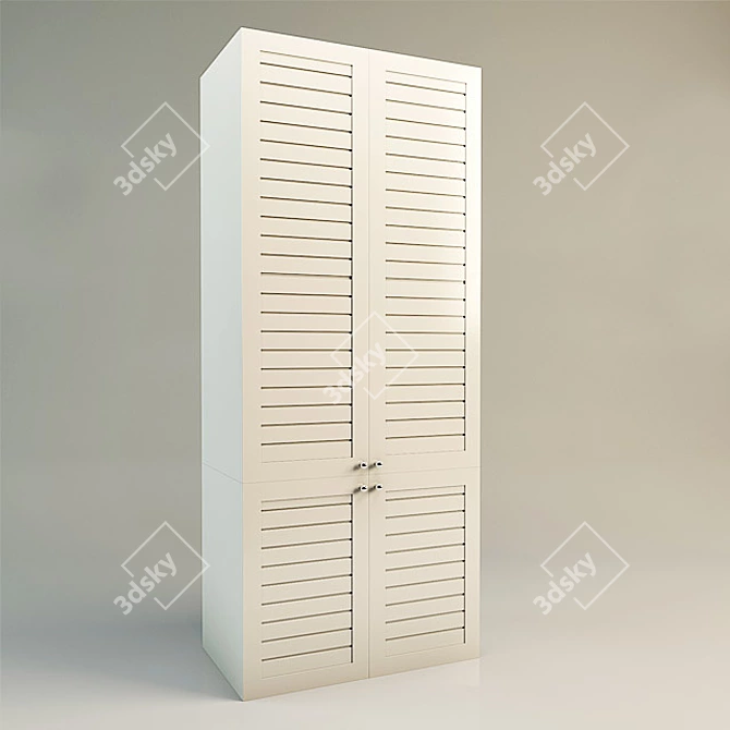 Versatile Outdoor Storage Cabinet 3D model image 1