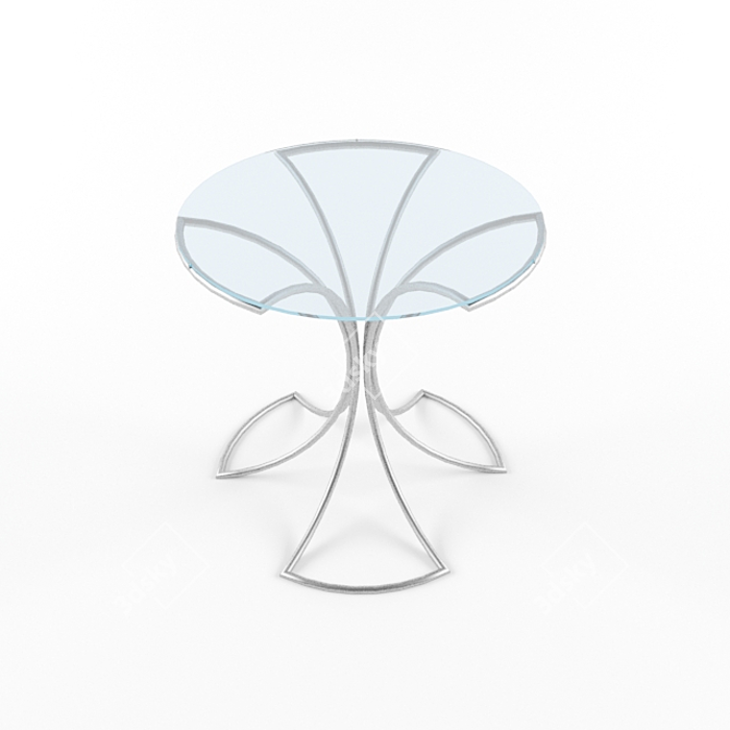 Blooming Side Table 3D model image 1