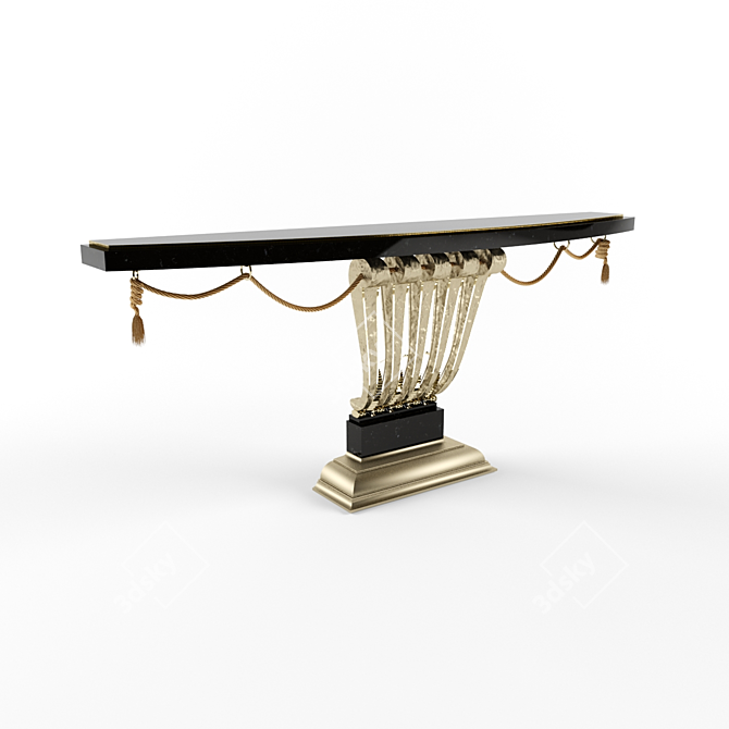 Elegant Wall Table from Edgar Brandt 3D model image 1