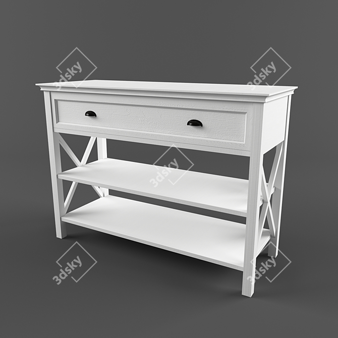 Elegant Newport Side Table 3D model image 1